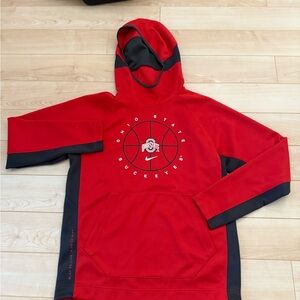 Nike Red and Black Basketball Hoodie
